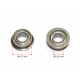 Ball bearings one flaged axle 2,36 mm (NSR & Thunderslot compatible)