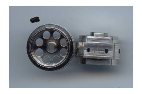 Aluminum wheel AS 15, 8X10mm 3/32 (2ut.)